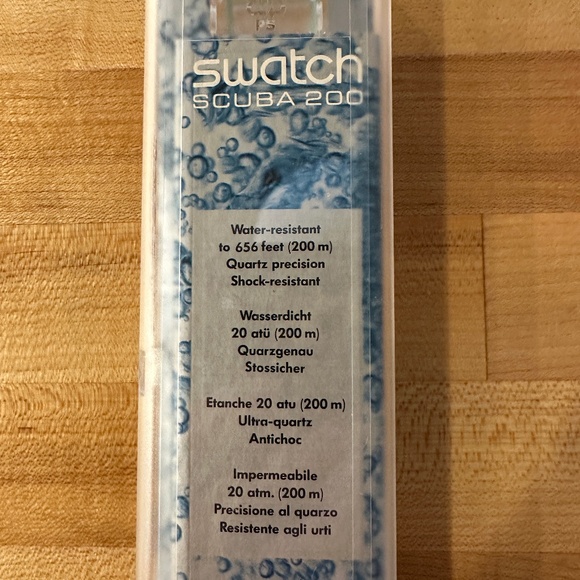 VTG Swatch Scuba 200 Jelly Bubbles 1992 New in Box, NEVER WORN! UNISEX - Picture 6 of 8